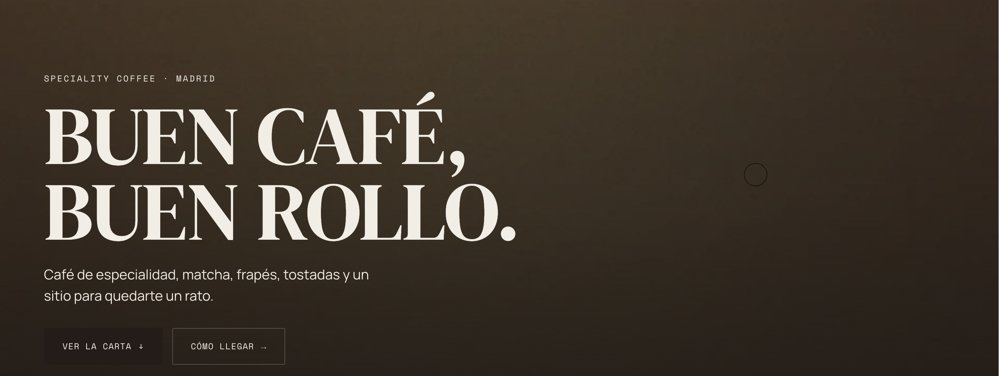 Propuesta de diseño para una cafetería de especialidad